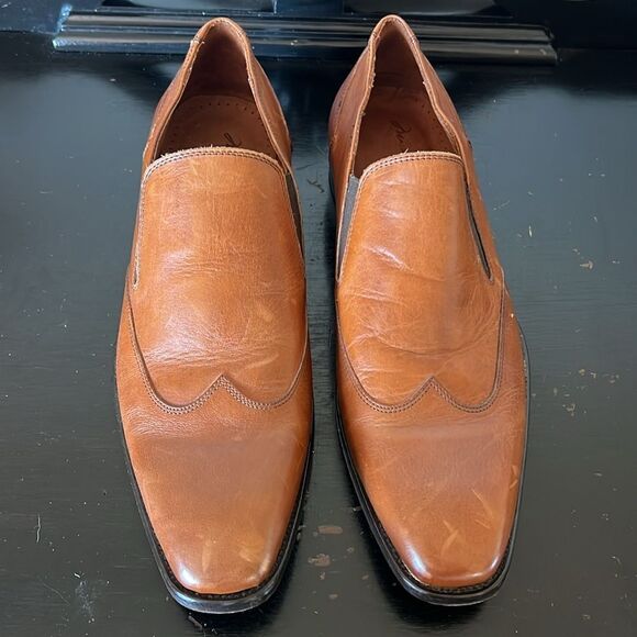 Massimo Matteo Firenze Cuoio (Hand Made In Italy) Brown Leather WINGTIP Shoes - Picture 10 of 12